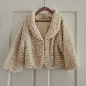 2 Chic Girls size 6 Faux Fur Bolero Jacket